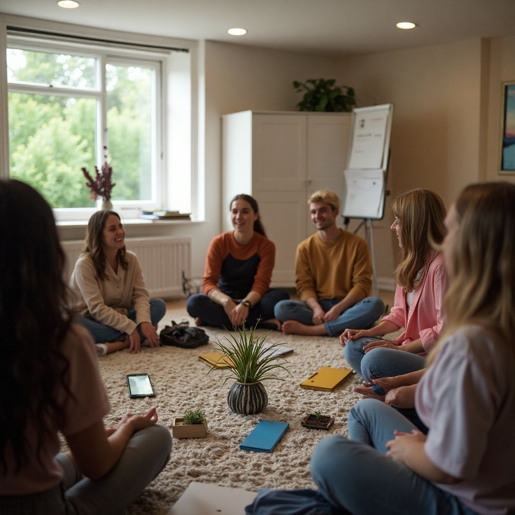 Community workshop mindfulness training session