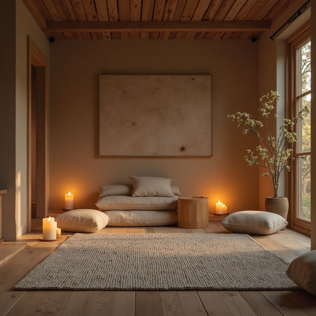 Meditation retreat peaceful sanctuary space