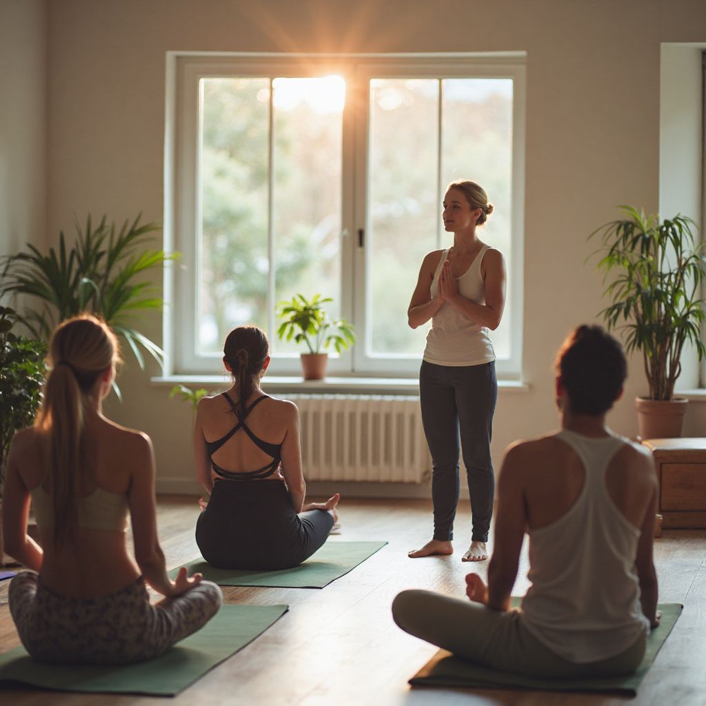 Mindful breathing instruction